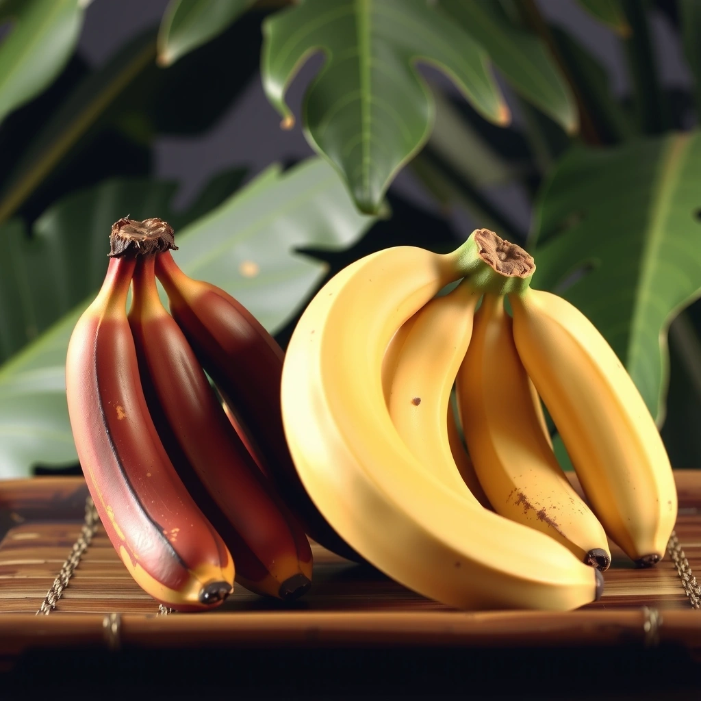 Various Indonesian banana varieties including Raja, Cavendish, and Kepok