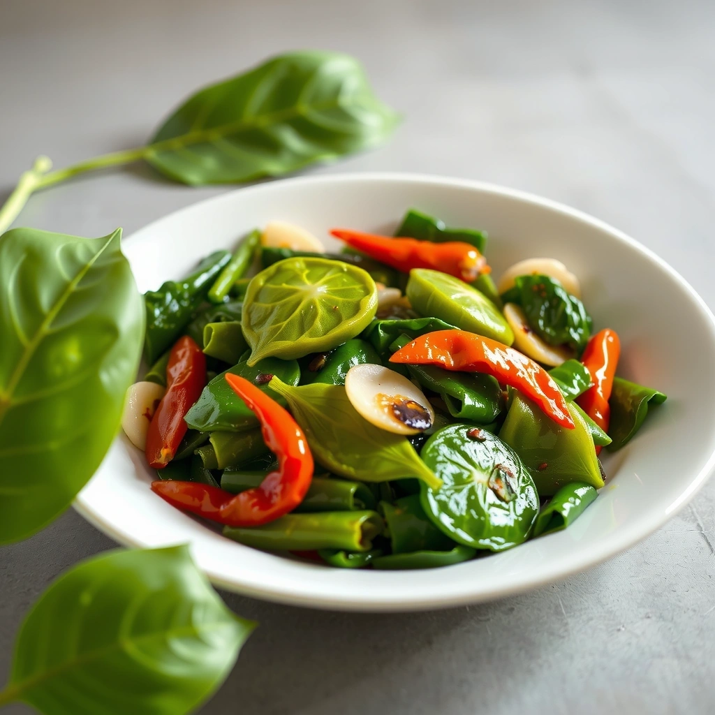 Kangkung tumis recipe